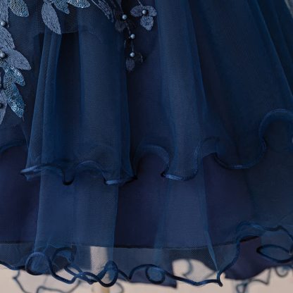 Mesh Bow Floral-embroidered Sleeveless Maxi Dresses - image 24