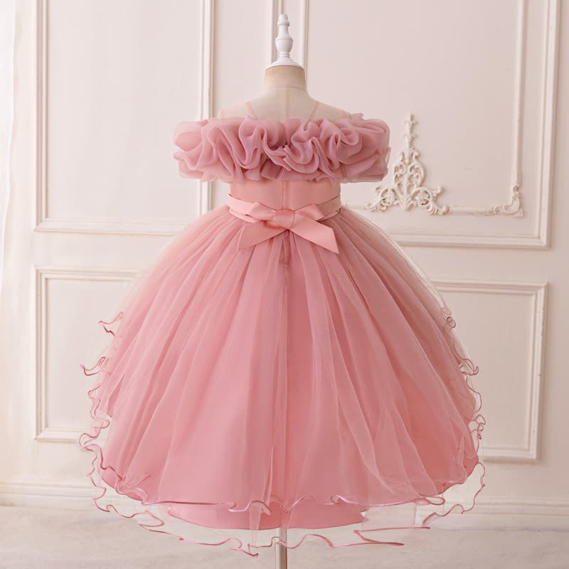 Mesh Bow Floral-embroidered Sleeveless Maxi Dresses - image 28