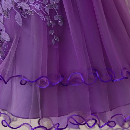 Mesh Bow Floral-embroidered Sleeveless Maxi Dresses - image 40