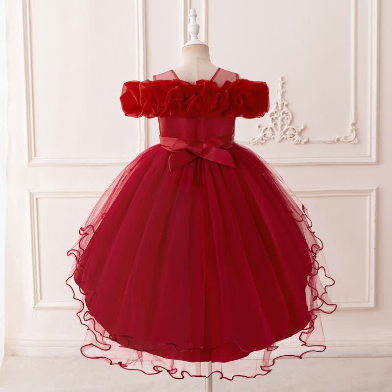 Mesh Bow Floral-embroidered Sleeveless Maxi Dresses - image 60