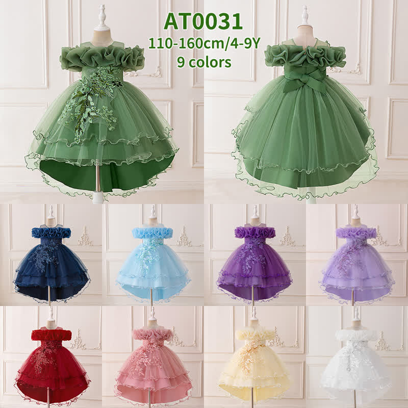 Mesh Bow Floral-embroidered Sleeveless Maxi Dresses - image 74