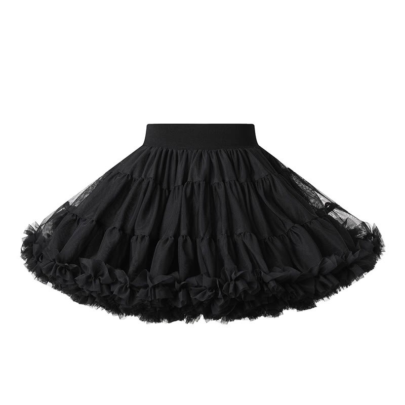 Mesh Ballet Shorts Skirts - Black - 7Y - image 6
