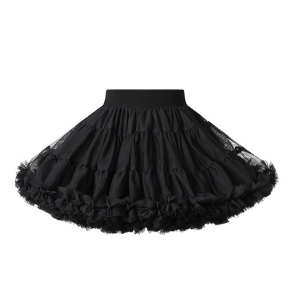 Mesh Ballet Shorts Skirts - Black - 7Y - image 6