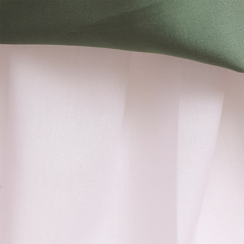 Mesh Bow Sleeveless Mid-long Dresses - image 22