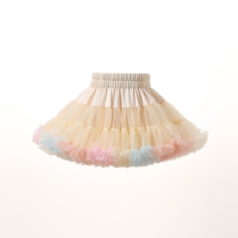 Mesh Ballet Shorts Skirts - Ice Cream - 6Y - image 1