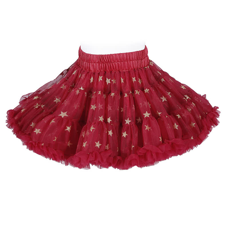 Mesh Ballet Shorts Skirts - Red Star - 6Y - image 3