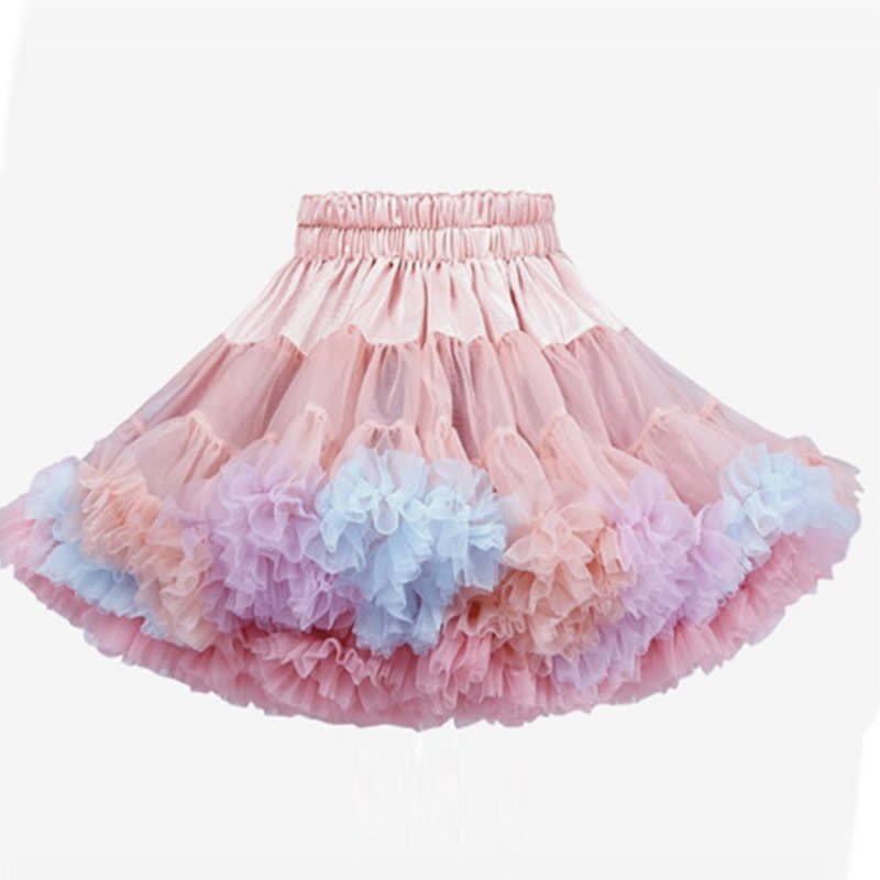 Mesh Ballet Shorts Skirts - Pink - 6Y - image 6