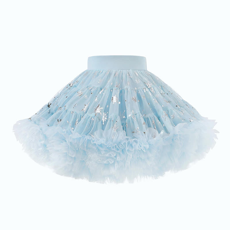 Mesh Ballet Shorts Skirts - Elsa Blue - 7Y - image 1