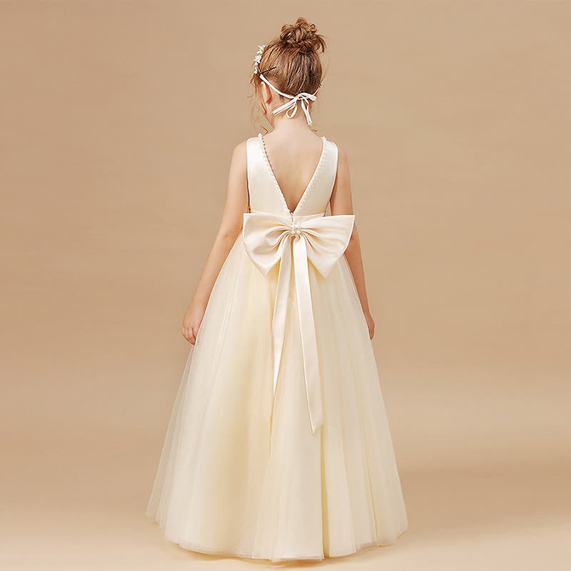 Mesh Bow Sleeveless Midi Dresses - image 7