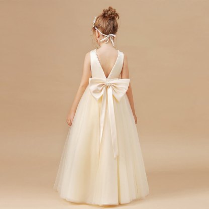 Mesh Bow Sleeveless Midi Dresses - image 7