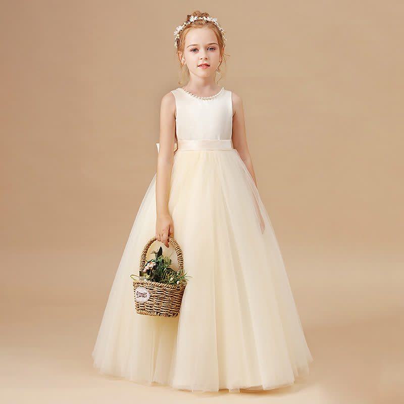 Mesh Bow Sleeveless Midi Dresses - image 6