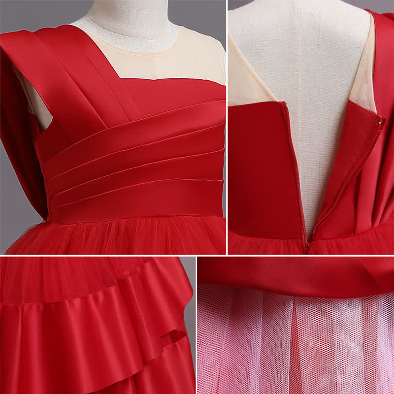 Satin Split Joint Sleeveless Midi Dresses - image 15