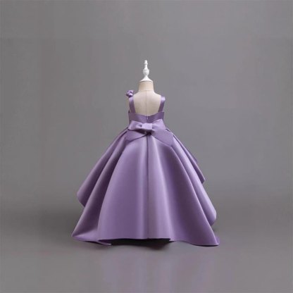 Satin Rosette Sleeveless Midi Dresses - image 3