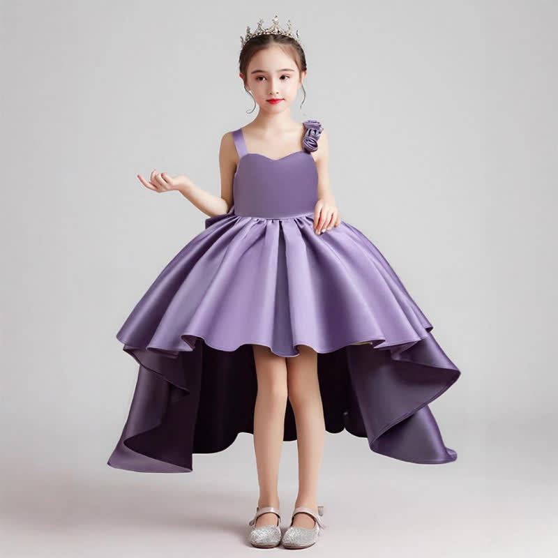 Satin Rosette Sleeveless Midi Dresses - image 1