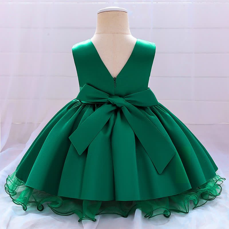 Satin Bow Sleeveless Midi Dresses - image 9