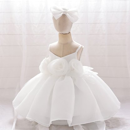 Organza Rosette Sleeveless Shorts Dresses - image 34