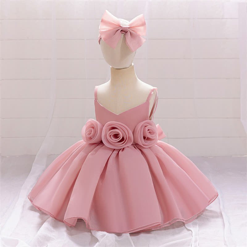 Organza Rosette Sleeveless Shorts Dresses - image 3