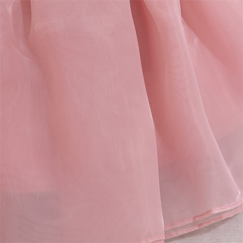 Organza Rosette Sleeveless Shorts Dresses - image 9