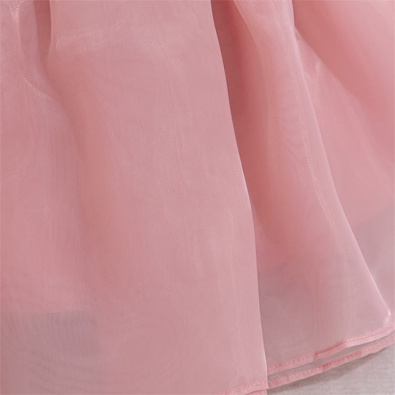 Organza Rosette Sleeveless Shorts Dresses - image 9