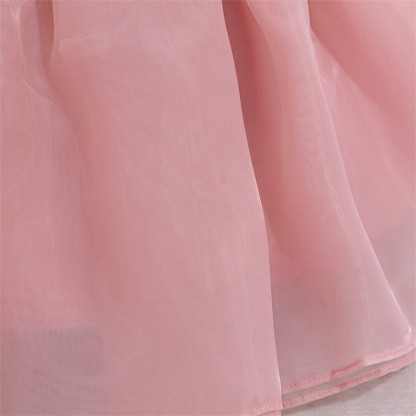 Organza Rosette Sleeveless Shorts Dresses - image 9