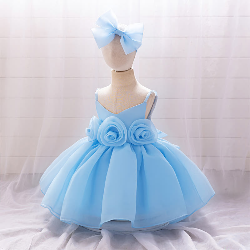 Organza Rosette Sleeveless Shorts Dresses - image 21