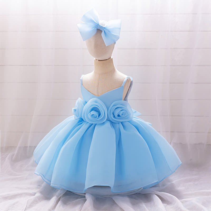 Organza Rosette Sleeveless Shorts Dresses - image 21