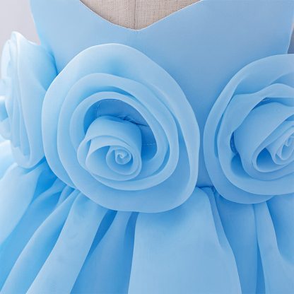 Organza Rosette Sleeveless Shorts Dresses - image 23