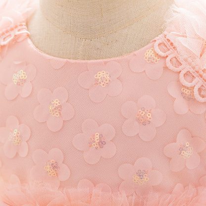 Mesh Rosette Sleeveless Shorts Dresses - image 4