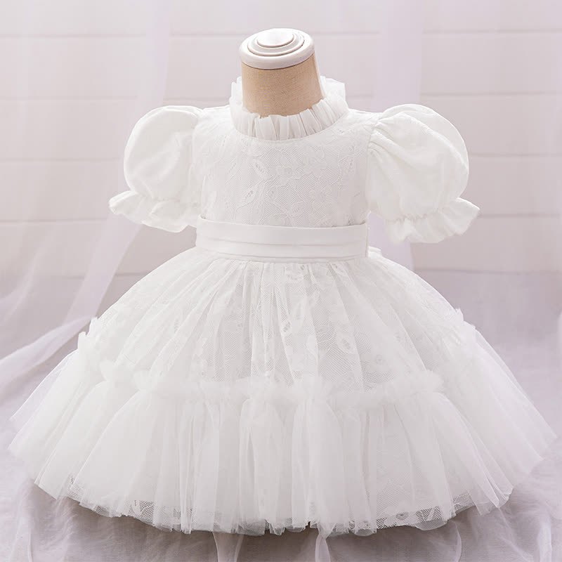 Lace Ruched Short Sleeve Midi Dresses - image 2