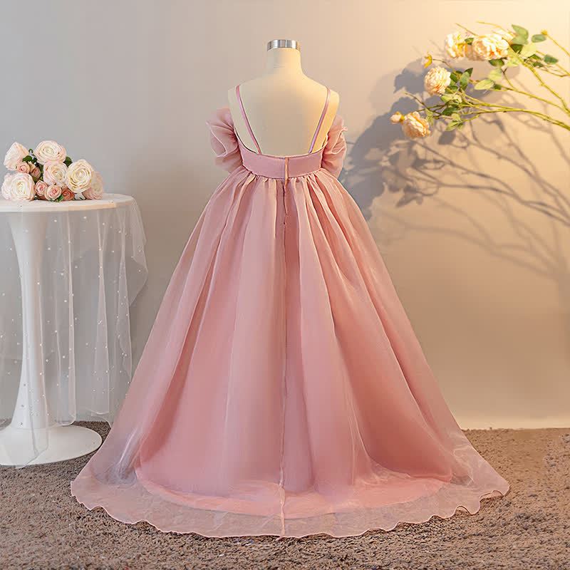 Organza Rosette Sleeveless Maxi Dresses - image 2