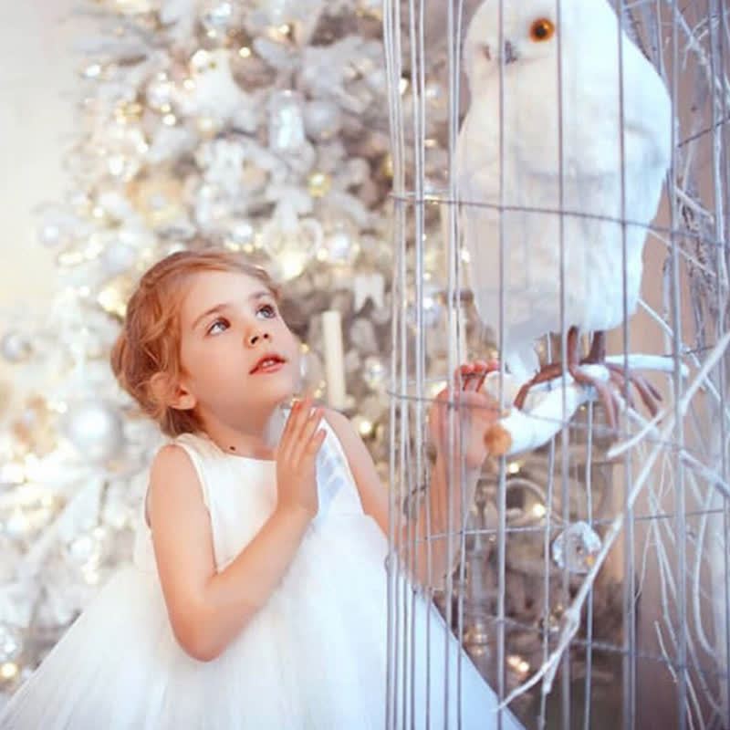 Mesh Folds Fluffy Sleeveless Mid-long Dresses - image 10