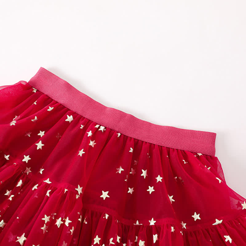 Mesh Stamped Bronzing Ballet Long Dresses - image 4