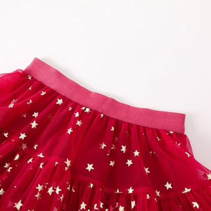 Mesh Stamped Bronzing Ballet Long Dresses - image 4