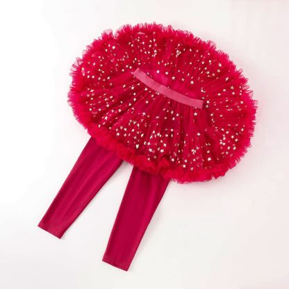 Mesh Stamped Bronzing Ballet Long Dresses - image 3