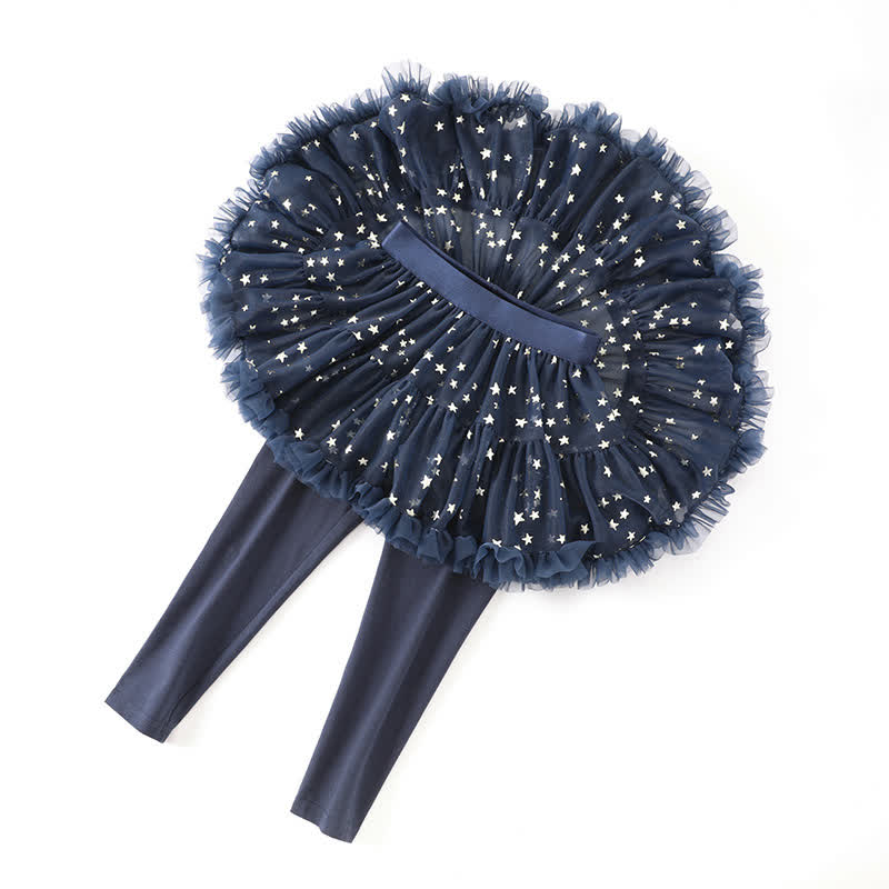 Mesh Stamped Bronzing Ballet Long Dresses - image 9