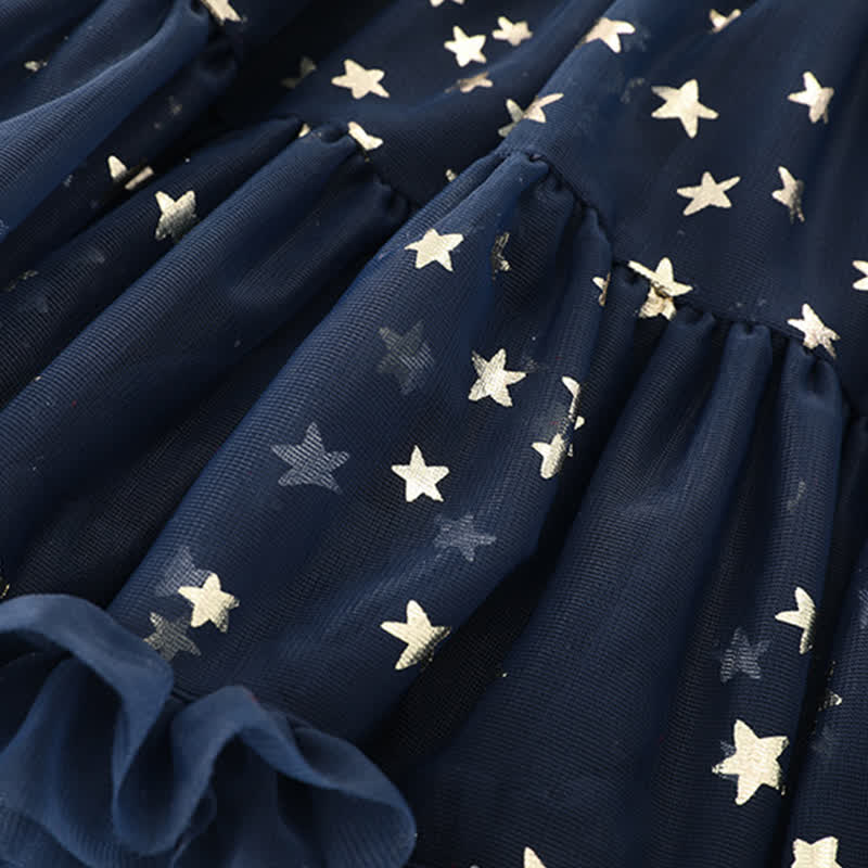 Mesh Stamped Bronzing Ballet Long Dresses - image 14