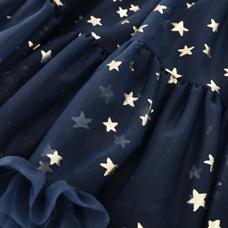 Mesh Stamped Bronzing Ballet Long Dresses - image 14