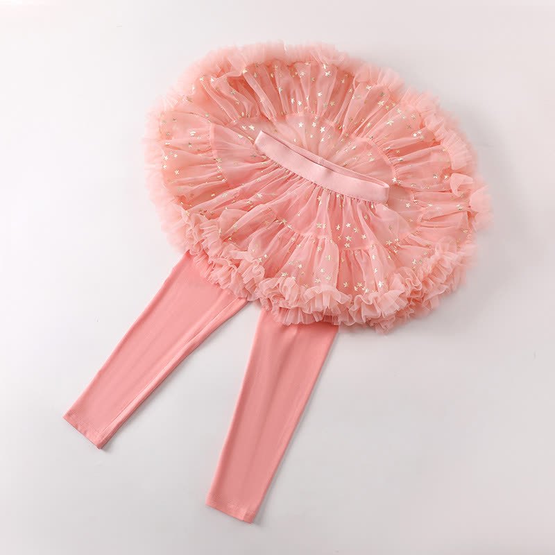 Mesh Stamped Bronzing Ballet Long Dresses - image 18