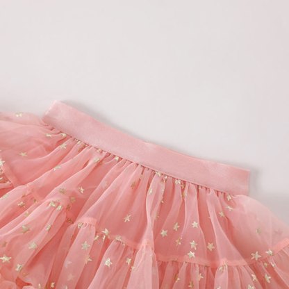 Mesh Stamped Bronzing Ballet Long Dresses - image 20