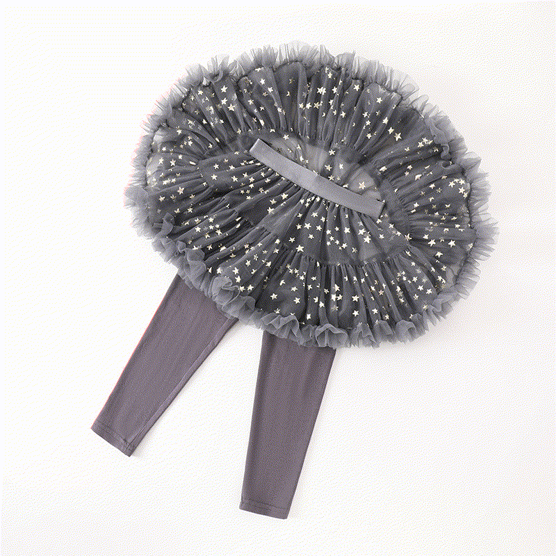 Mesh Stamped Bronzing Ballet Long Dresses - image 23