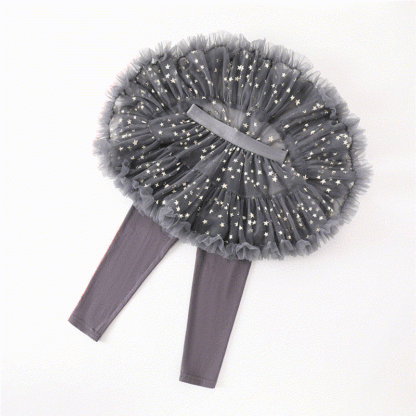 Mesh Stamped Bronzing Ballet Long Dresses - image 23