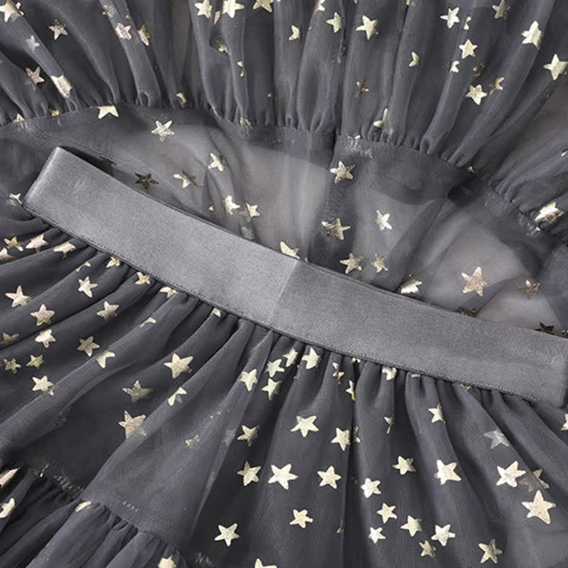 Mesh Stamped Bronzing Ballet Long Dresses - image 24