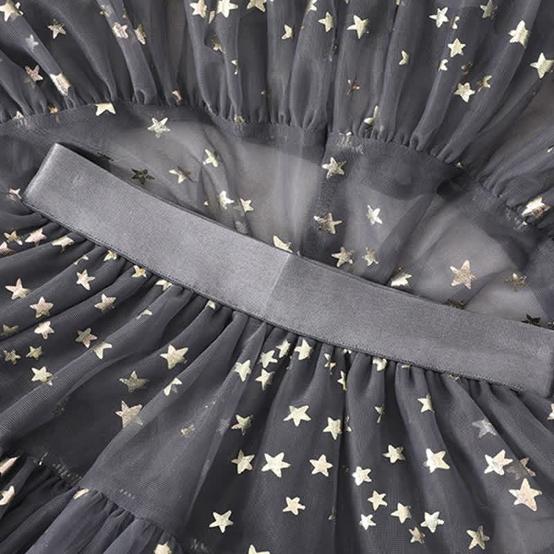 Mesh Stamped Bronzing Ballet Long Dresses - image 24