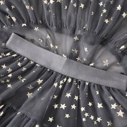 Mesh Stamped Bronzing Ballet Long Dresses - image 24