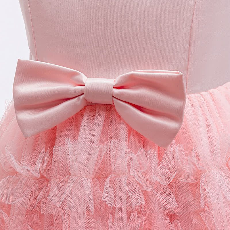 Silk Fabrics Bow Long Sleeve Midi Two-piece Set - image 6