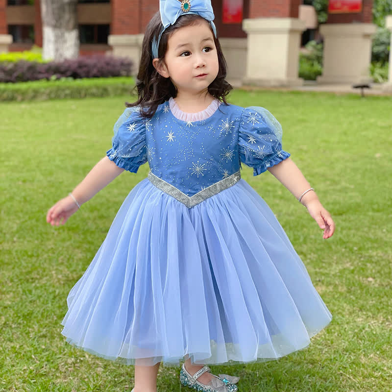 Mesh Hollow Out Short Sleeve Long Dresses - image 2