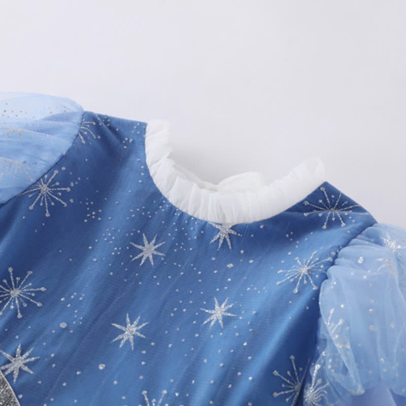 Mesh Hollow Out Short Sleeve Long Dresses - image 3