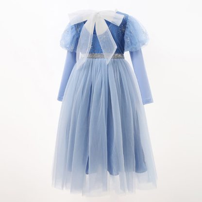 Mesh Hollow Out Short Sleeve Long Dresses - image 2