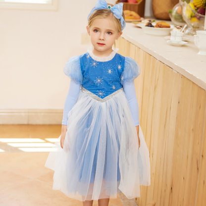 Mesh Hollow Out Short Sleeve Long Dresses - image 6