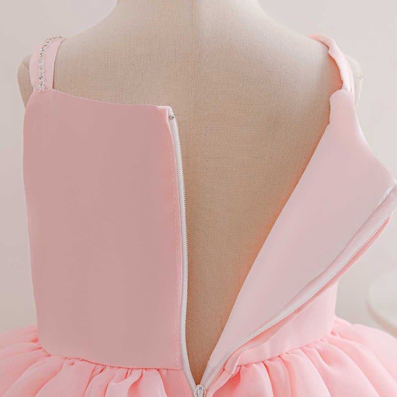 Satin & Organza Sleeveless Mid-long Dresses - image 5